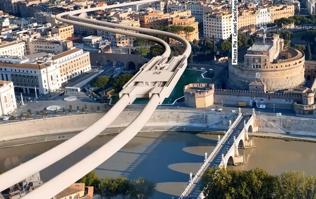 Rendering futura stazione Piazza Pia